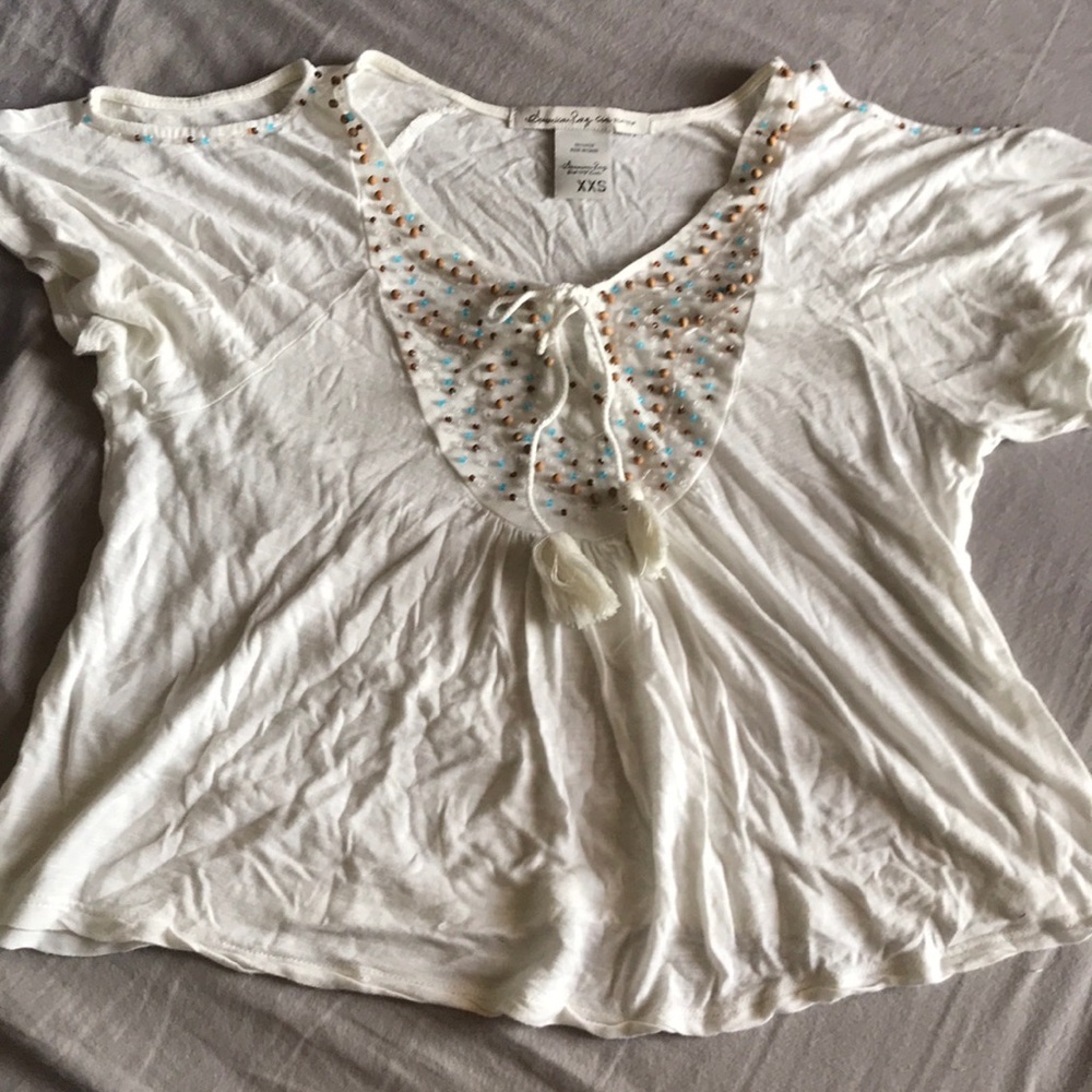 American rag beaded top. Size XXS